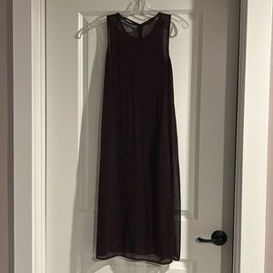 Eilleen Fisher burgundy small two piece dress